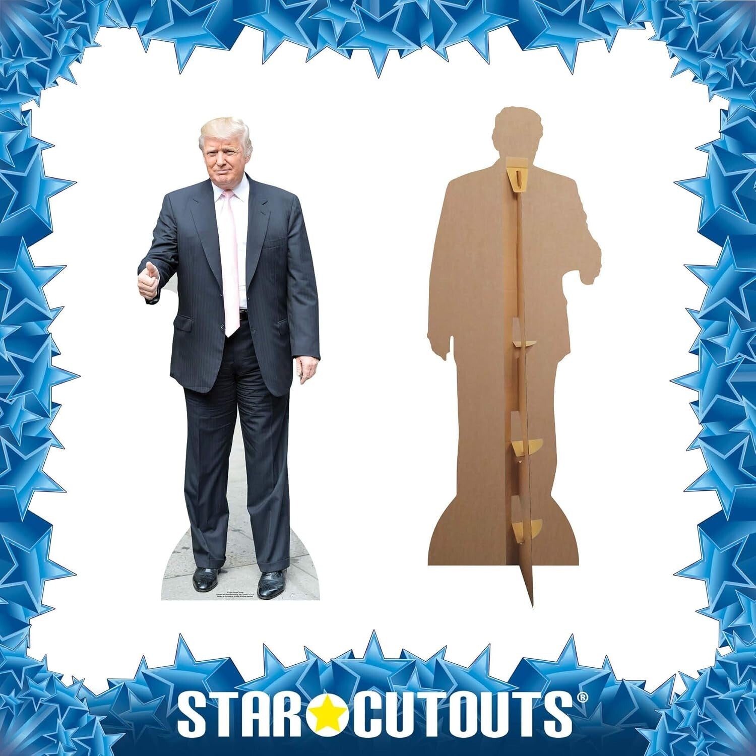 Dynamic Lifesize Trump Cardboard Cutout - Perfect for Collectors & Celebrations