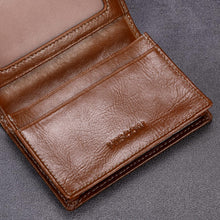 Load image into Gallery viewer, Compact &amp; Lightweight Italian Leather Business Card Holder for Professionals
