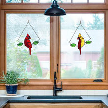 Load image into Gallery viewer, Touching Cardinal Memorial Gifts - Beautiful Handmade Suncatchers for Windows