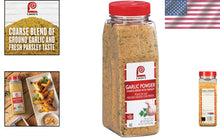 Load image into Gallery viewer, 24 Oz Garlic Powder with Parsley - Gourmet Coarse Grind Seasoning for All Dishes