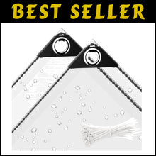 Load image into Gallery viewer, Multi-Purpose Clear Waterproof Tarp 6x20 ft - Perfect for Camping &amp; Greenhouses