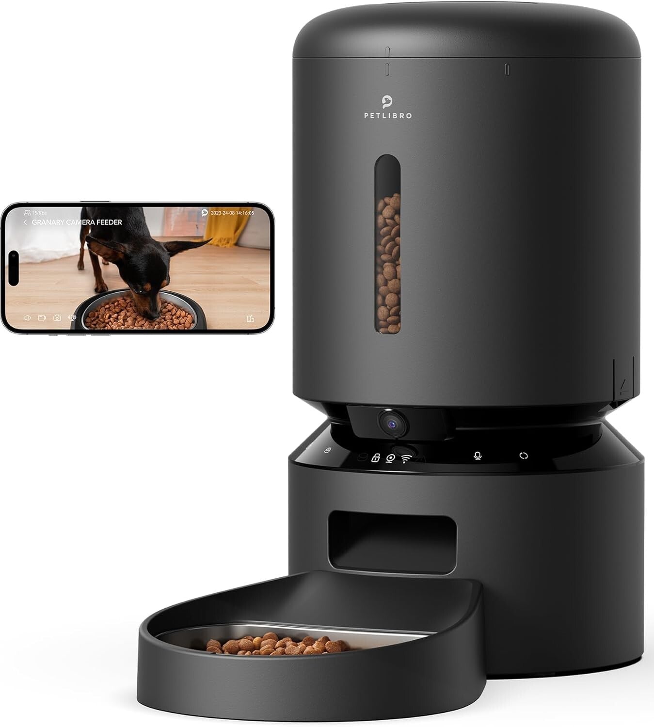 Automatic 5G WiFi Pet Feeder with Night Vision Camera & Voice Interaction