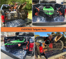 Load image into Gallery viewer, 84" Adjustable Cargo Net with Easy Storage for Trucks and Outdoor Adventures