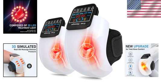 Multi-Function Knee and Shoulder Massager - Rechargeable with Red Light Therapy