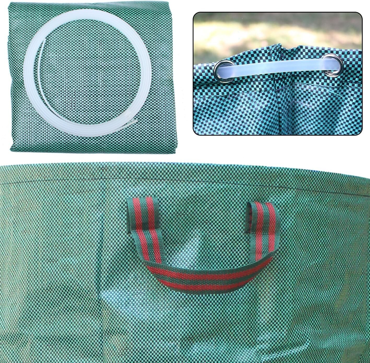 Extra Large 132 Gallon Garden Waste Bags - Durable, Collapsible & Easy to Handle