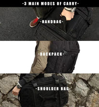 Load image into Gallery viewer, All-Weather Gym Bag with 3 Carry Modes - Tactical Style for Outdoor Adventures