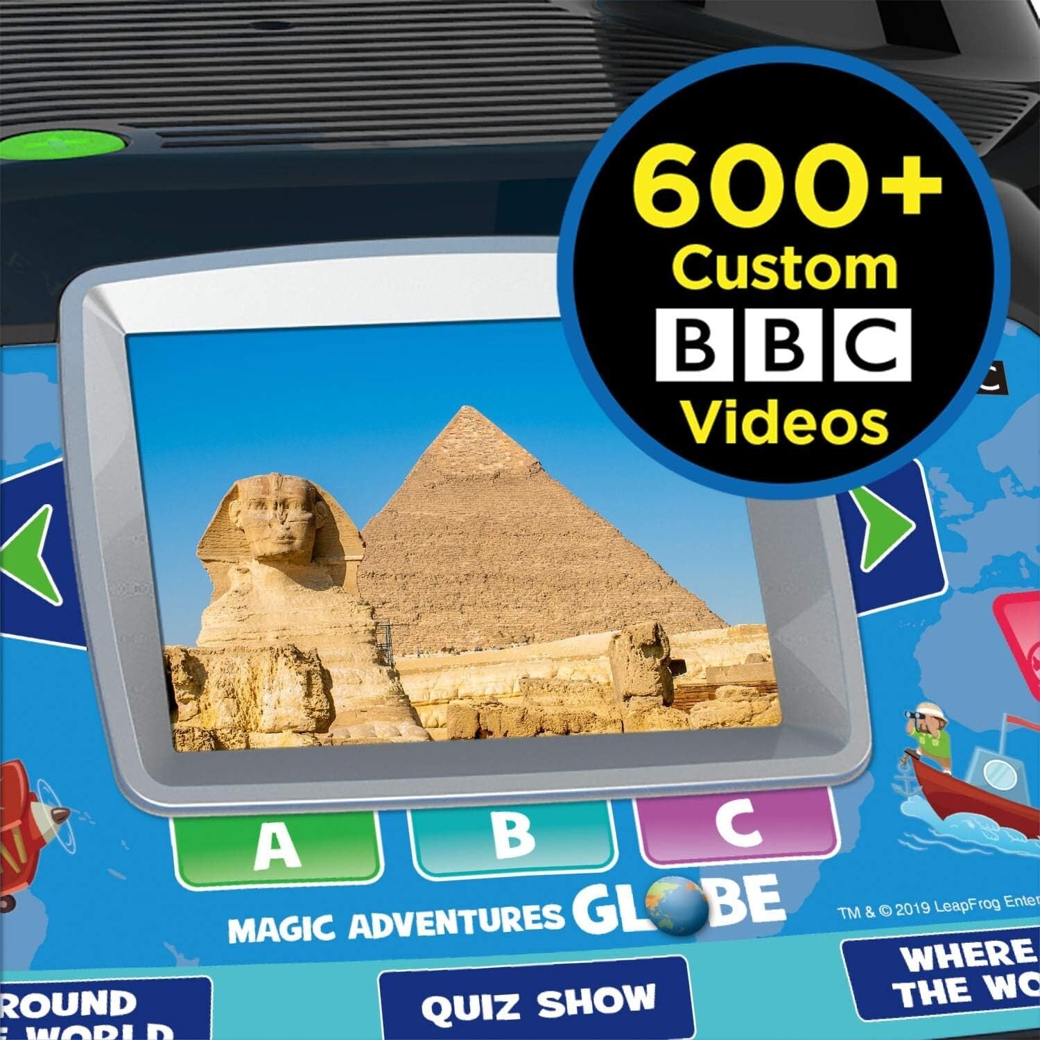 Frustration-Free 10" Kids Globe with Stylus & 5+ Hours of BBC Learning Videos