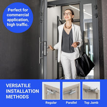 Load image into Gallery viewer, Commercial Grade Hydraulic Door Closer, Silver Finish – Fully Adjustable &amp; Safe