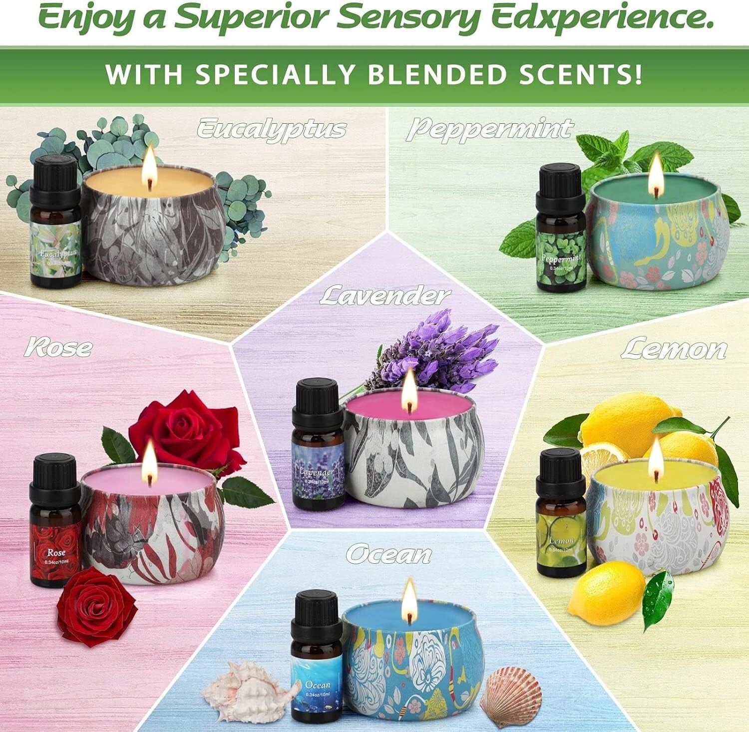 All-Season DIY Candle Making Gift Kit with Melting Pot & Fragrance Essentials