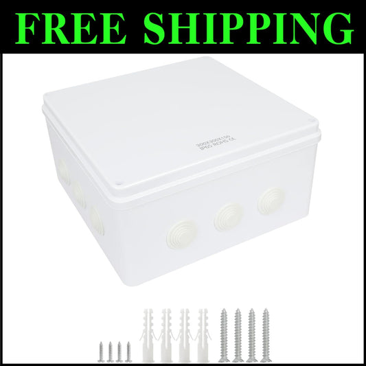 Electrical Junction Box with IP65 Rating - Compact 11.8" x 11.8" for Any Project