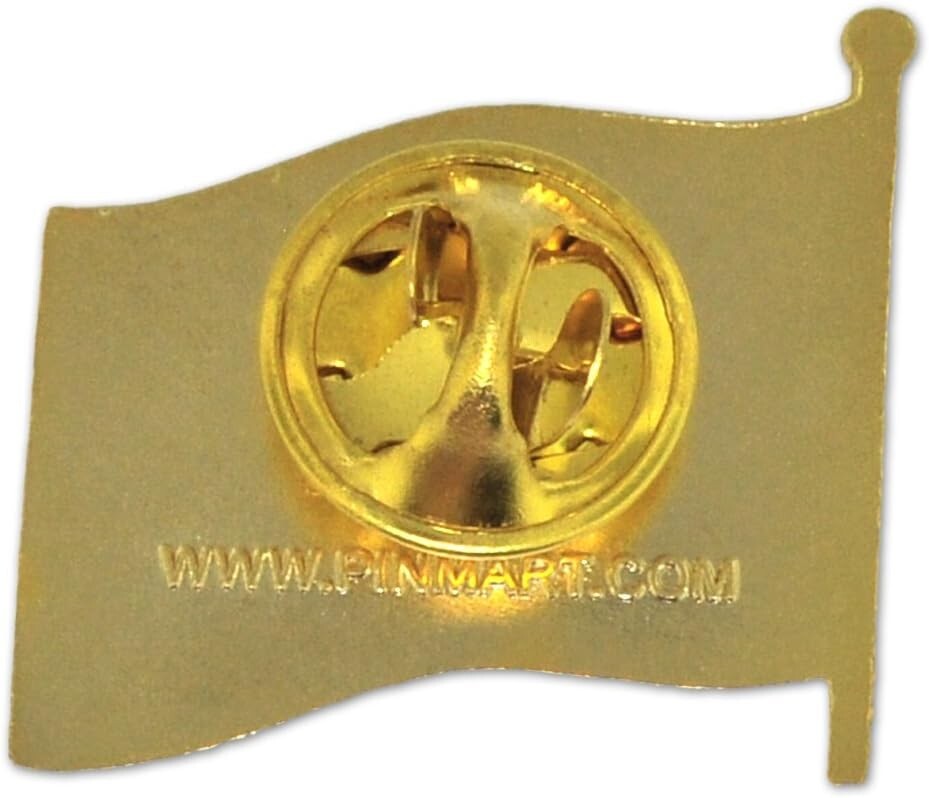 Complete Collection of Gold-Plated State Shape Enamel Lapel Pins – 50 Pack