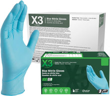 Load image into Gallery viewer, Industrial-Grade Blue Nitrile Gloves - Food-Safe, Powder-Free for Light Tasks