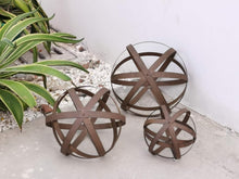 Load image into Gallery viewer, Versatile Collapsible Garden Spheres - Set of 3 Metal Orbs for Outdoor Style