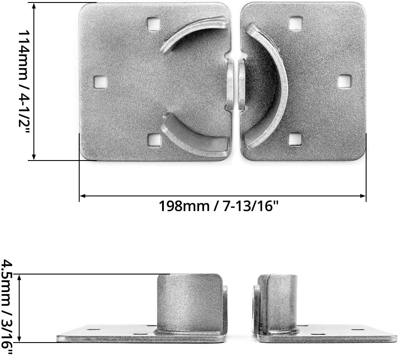 Compact 4 Pack of High-Security Steel Puck Locks for Ultimate Protection