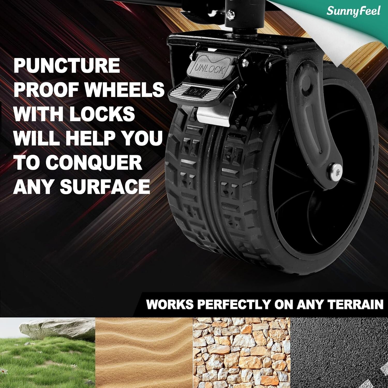 49'' Heavy-Duty Wagon Cart with All-Terrain Wheels - Perfect for Garden & Sports