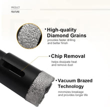 Load image into Gallery viewer, Compact Diamond Core Drill Bits Set with SDS Adapter for Precision Cutting