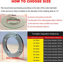 Load image into Gallery viewer, Aluminum Swivel Plate Turntable Bearing - 300lbs Load Capacity for Versatile Use