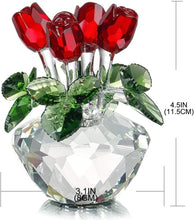 Load image into Gallery viewer, Timeless Red Rose Glass Ornament - Perfect for Weddings, Birthdays &amp; Christmas