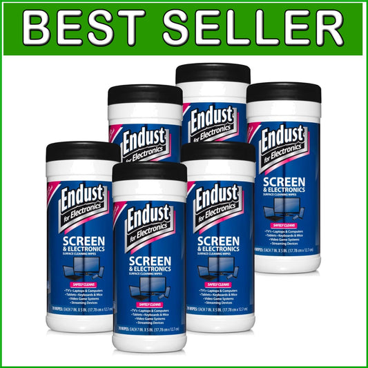 Convenient 70 Count Screen Cleaning Wipes - Ideal for Home & Office Use, 6 Pack