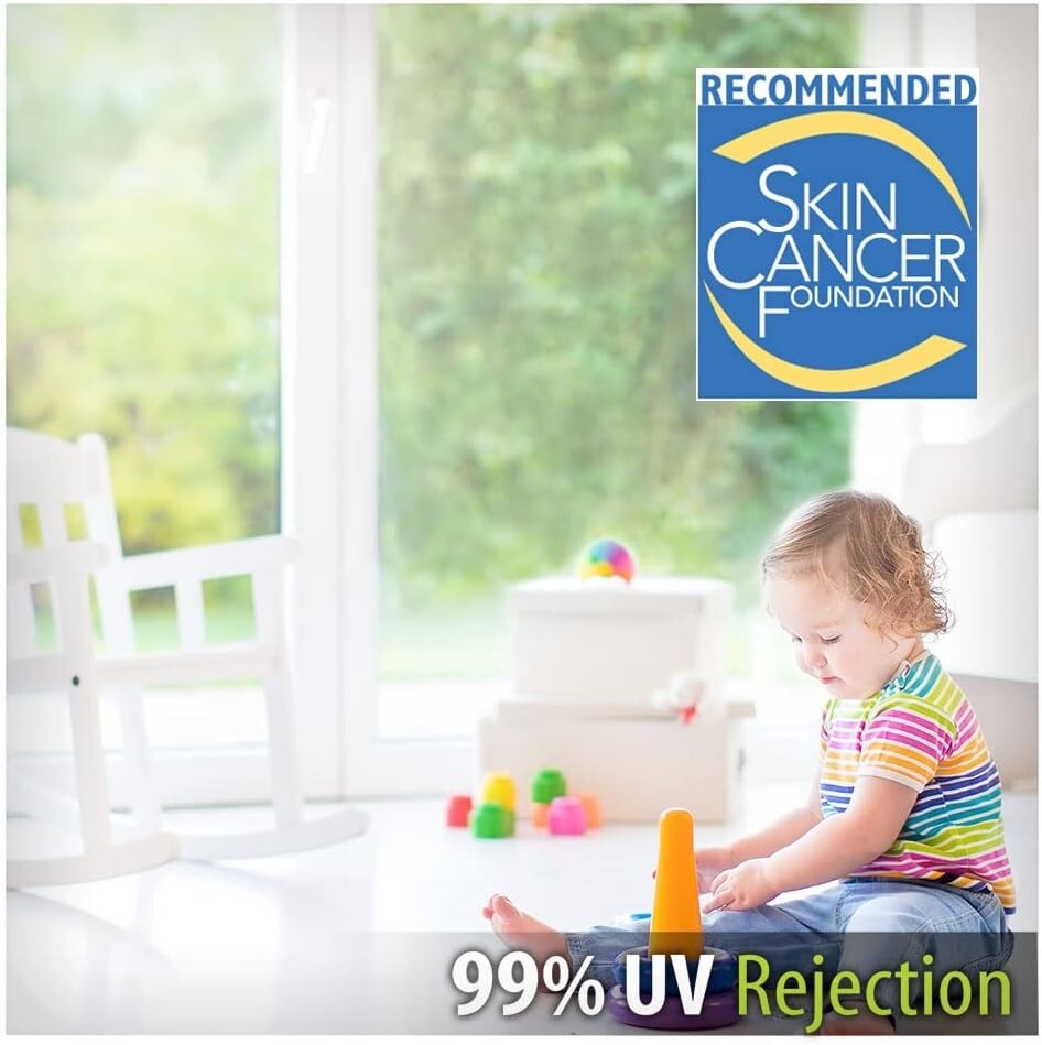 DIY-Friendly Clear Window UV Film - 48in x 12ft, Includes Tools for Easy Setup