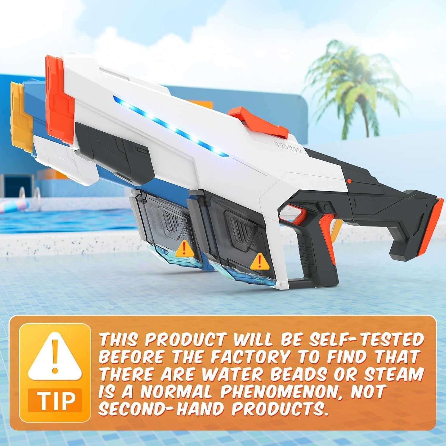 Dual-Mode Electric Water Gun - Automatic Suction & Manual Shooting (32ft Range)