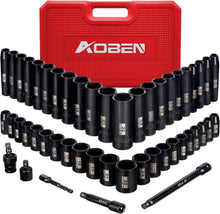 Load image into Gallery viewer, Ultimate 49-Piece 3/8-Inch Drive Impact Socket Set - Chrome Vanadium Durability