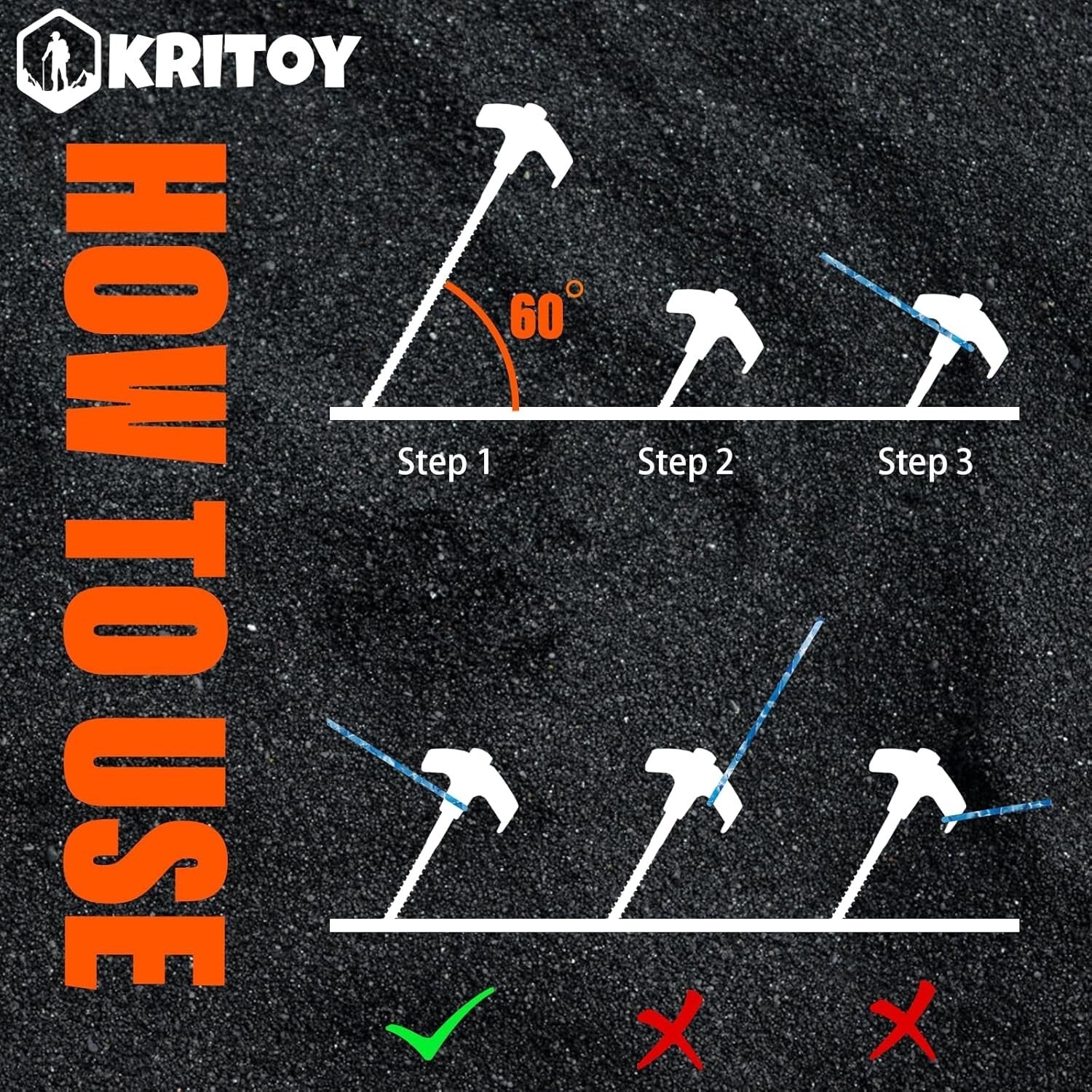 Outdoor Essential: 30 Heavy Duty Screw-In Tent Stakes with Sturdy Storage Bag