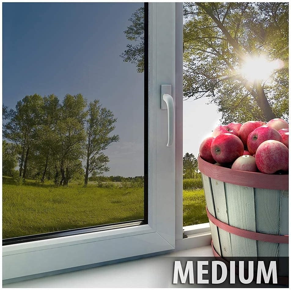 Reflective Silver Window Tint - 36in x 7ft, Ideal for Heat Rejection and Light