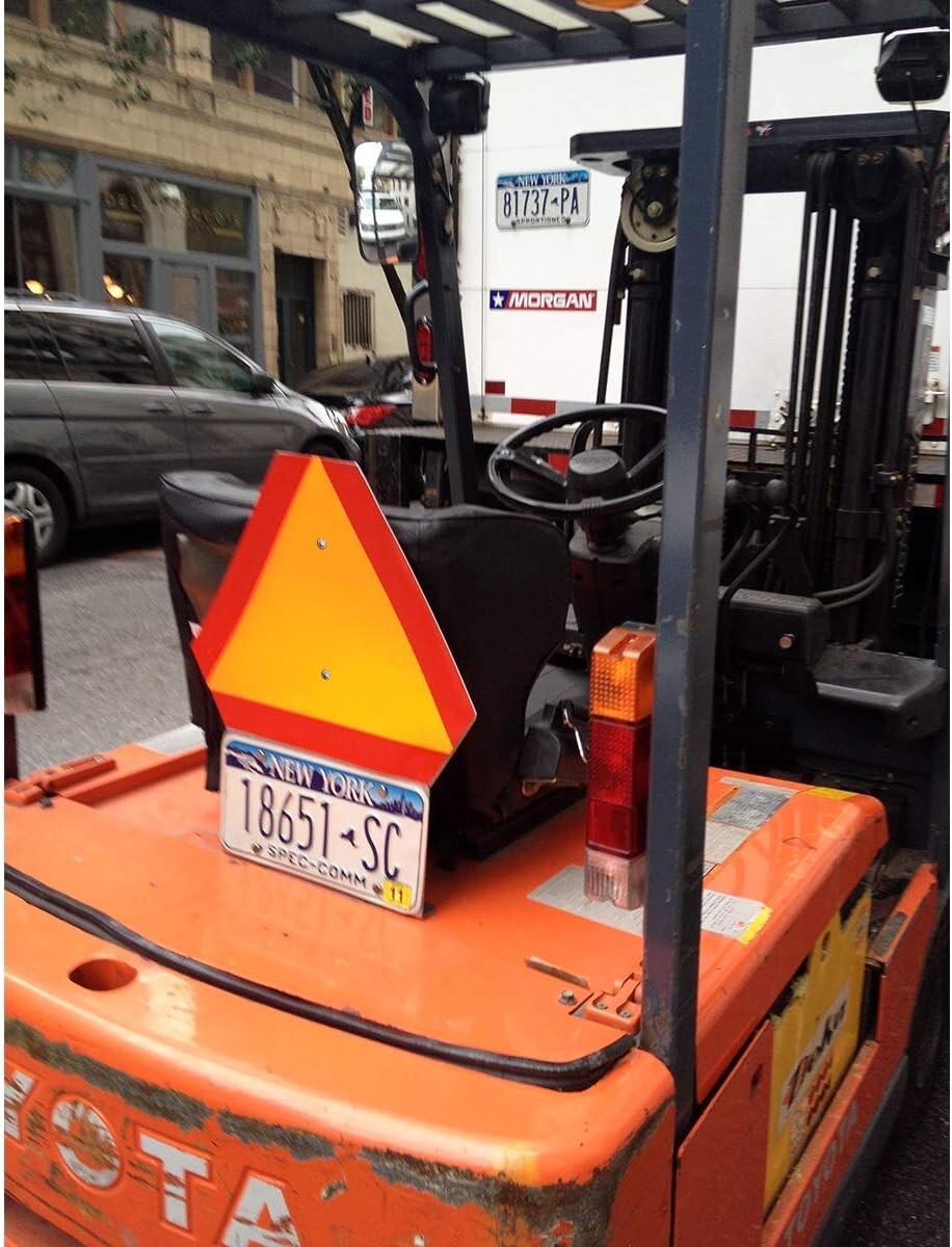 ASAE Compliant 14" x 16" Reflective Signs for Slow Moving Vehicles - Set of 2