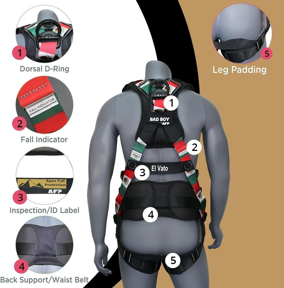 High-Strength Fall Protection Harness for Ultimate Worker Safety and Support