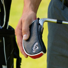 Load image into Gallery viewer, Durable Red-Black Faux Leather Golf Iron Covers - 9 Stylish Club Protectors