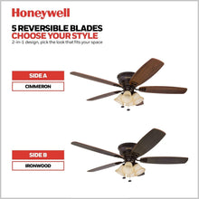 Load image into Gallery viewer, Modern 52-Inch Indoor Ceiling Fan with Reversible Motor &amp; Quick-2-Hang Blades