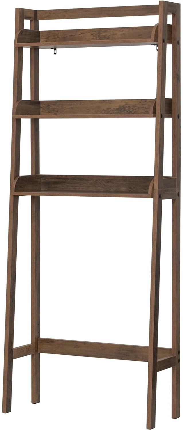 Durable 3-Tier Over Toilet Shelf - Engineered Wood Bathroom Storage Solution