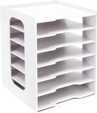 Load image into Gallery viewer, Durable 7-Tier Paper Organizer for 12x12 Scrapbook Supplies - Easy Assembly