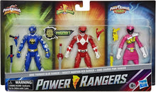 Load image into Gallery viewer, Collectible 3-Pack Action Figures: Mighty Morphin Red, Dino Charge Pink Rangers