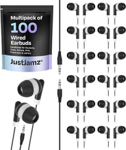 Load image into Gallery viewer, Soft Silicone In-Ear Earbuds 100 Pack - Comfortable Headphones for Students