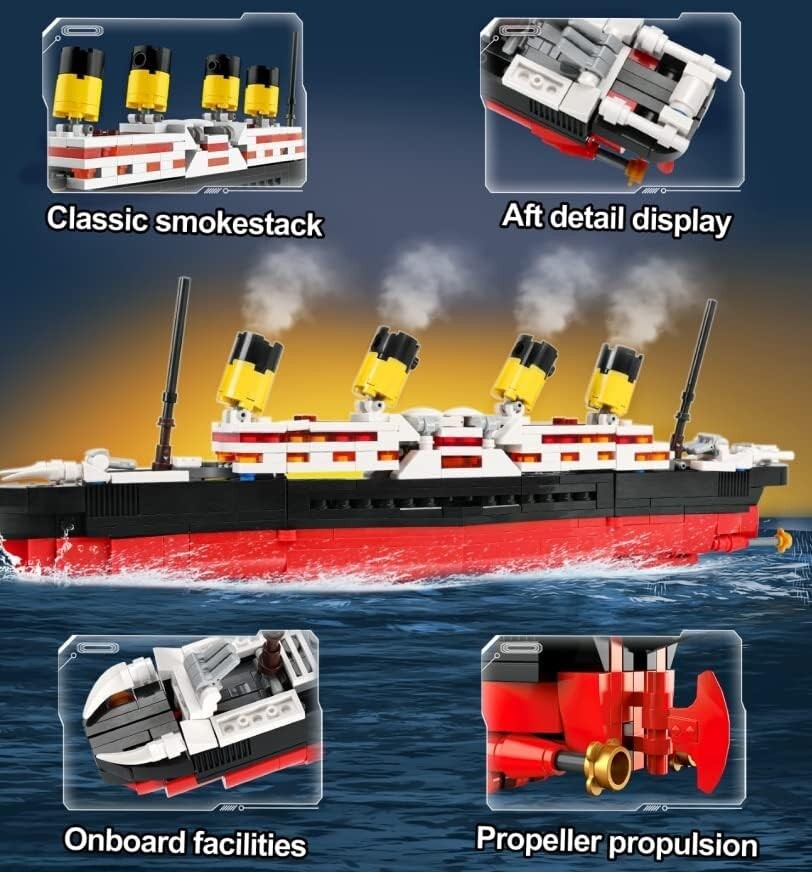 Authentic Titanic Ship and Robot Transformation Set - Perfect Gift for Ages 8+
