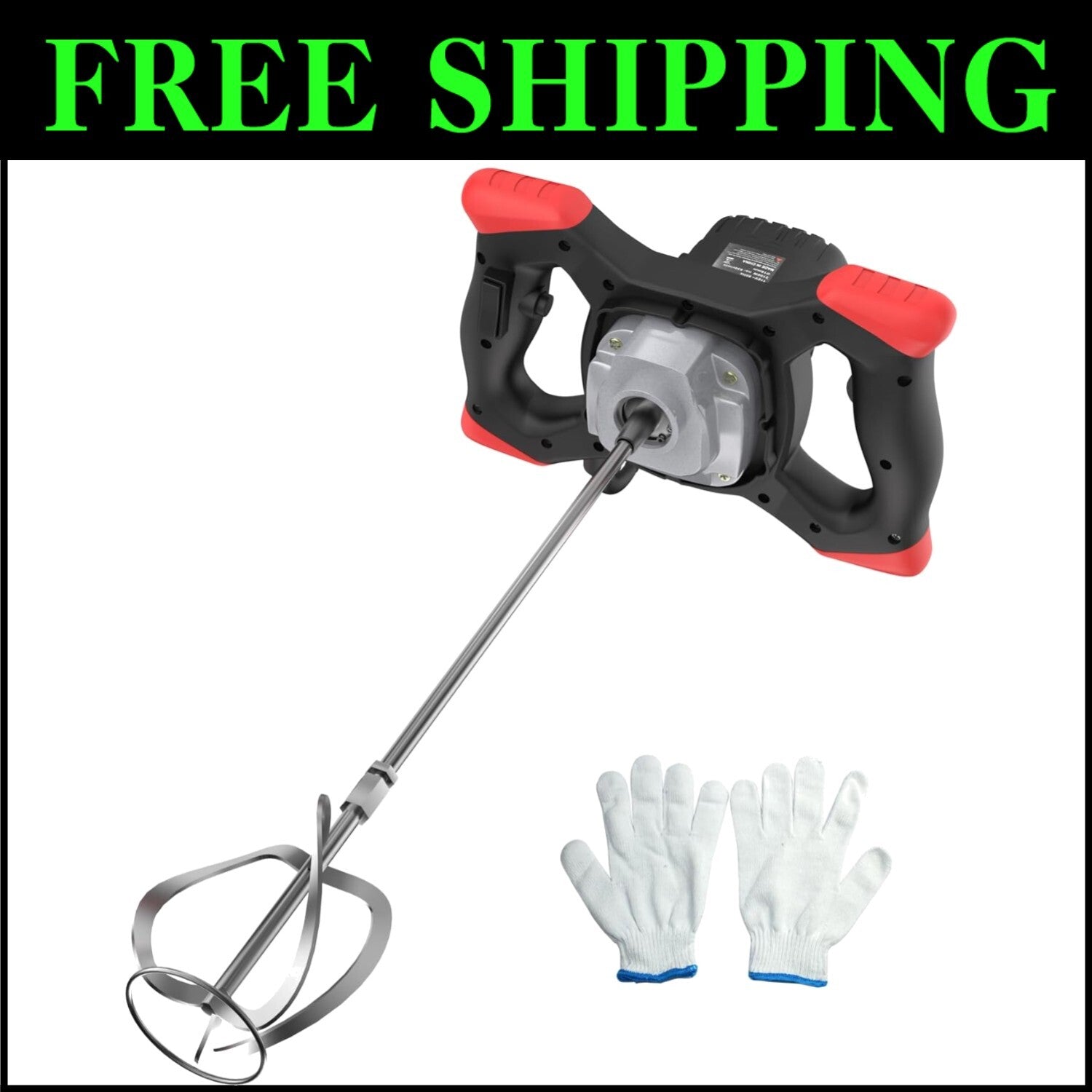 Versatile Cement Mixer with 6 Speed Settings for Efficient Material Mixing