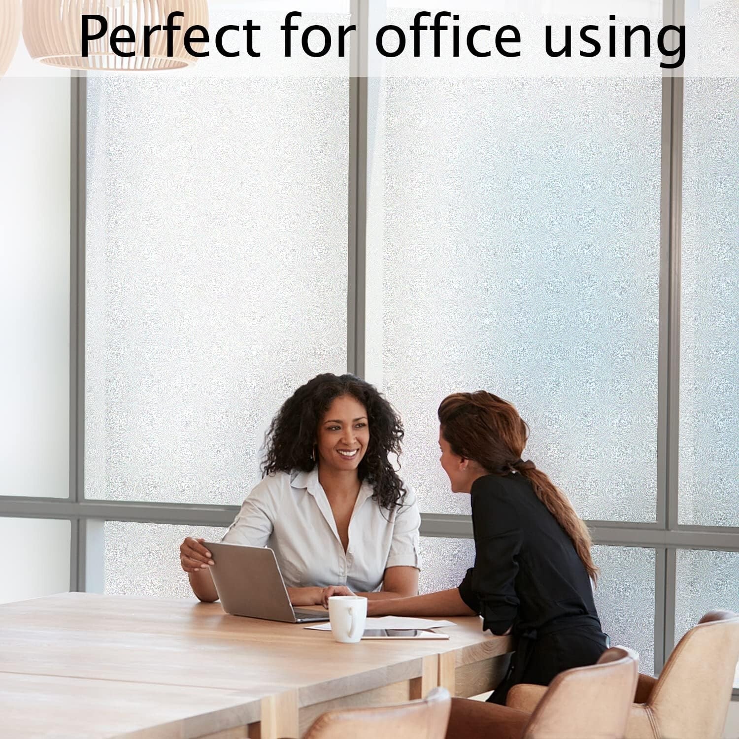 UV Blocking Frosted Window Film - Static Cling, 45.2" x 19.6" for Home/Office