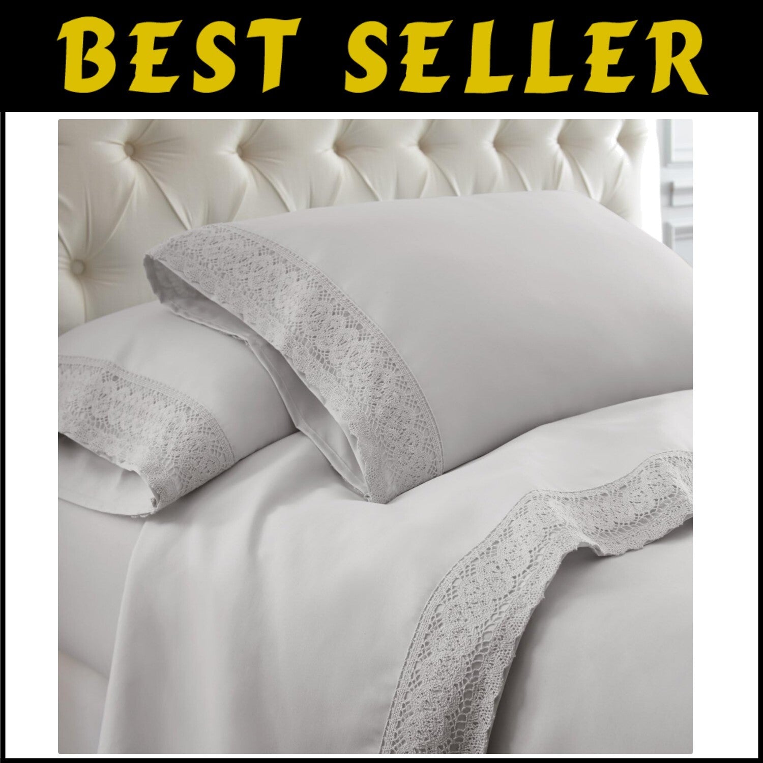 Elegant 4-Piece King Microfiber Bed Sheet Set - Includes Fitted & Flat Sheets