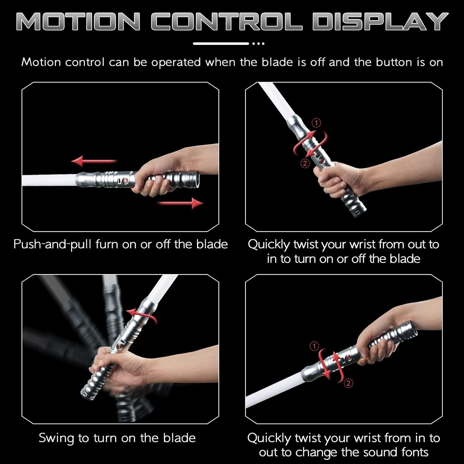 Interactive RGB Lightsaber with Smooth Swing FX - Perfect for Cosplay & Dueling