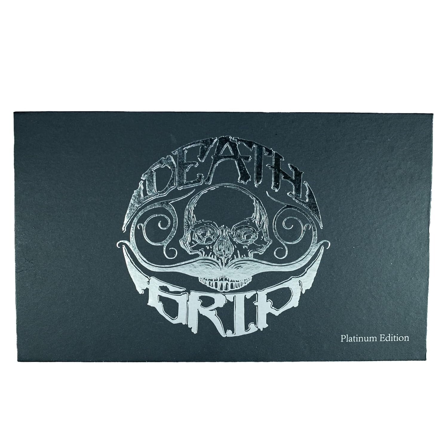 Sophisticated Platinum Mustache Wax Kit with Refillable Inserts & Grooming Tools