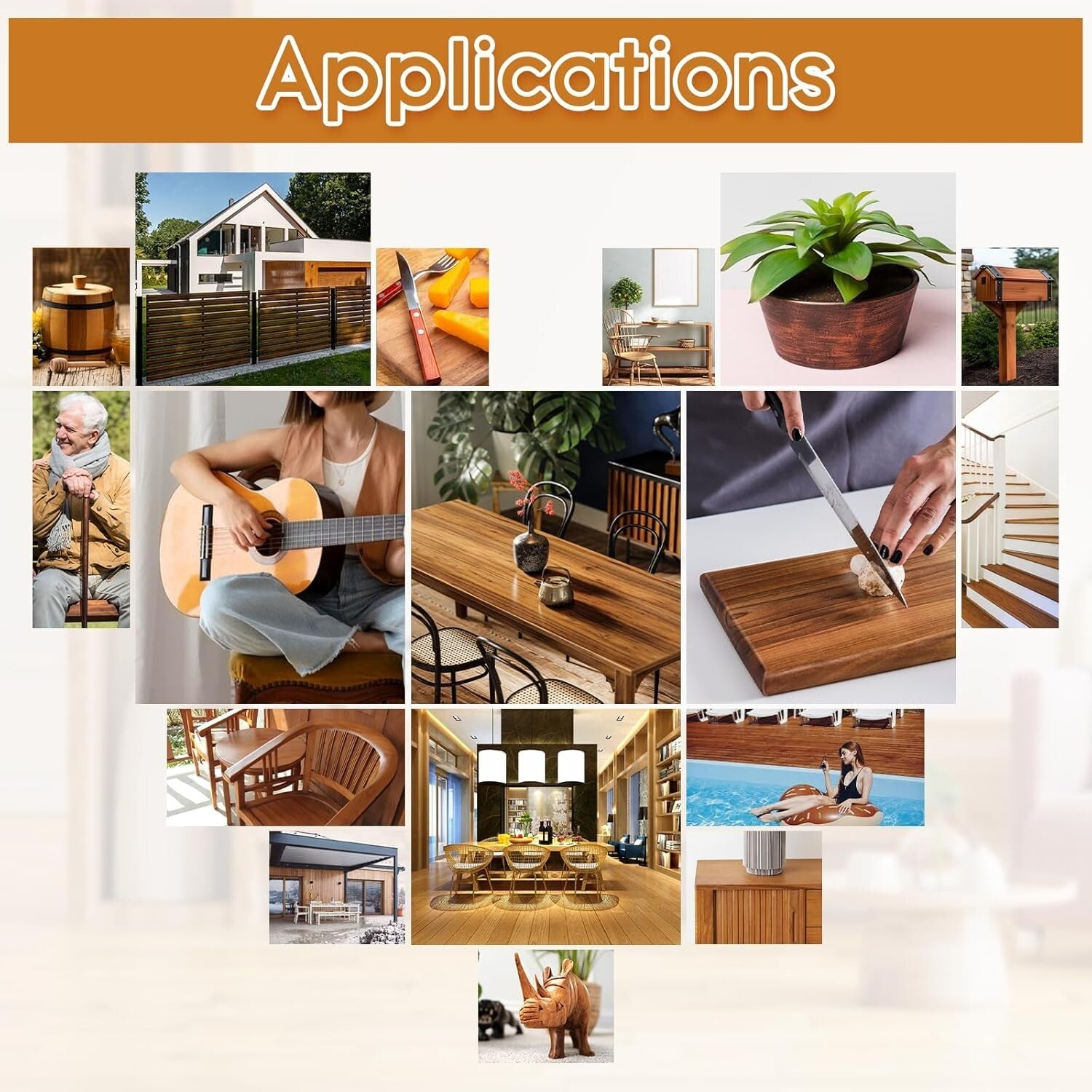 Eco-Friendly 1 Gallon Tung Oil Finish - Perfect for Furniture and Food Surfaces