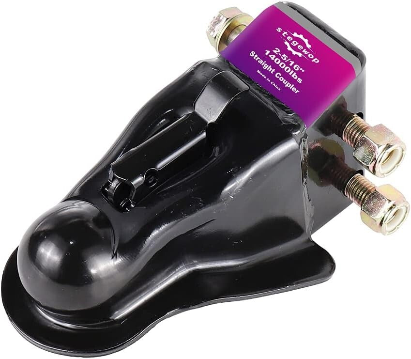 2-5/16" Adjustable Towing Coupler with Robust Design for RV and Boat Trailers