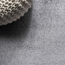 Load image into Gallery viewer, Modern Solid Grey Indoor Area Rug 4' x 6' - Low Pile, Stain Resistant &amp; Pet Safe