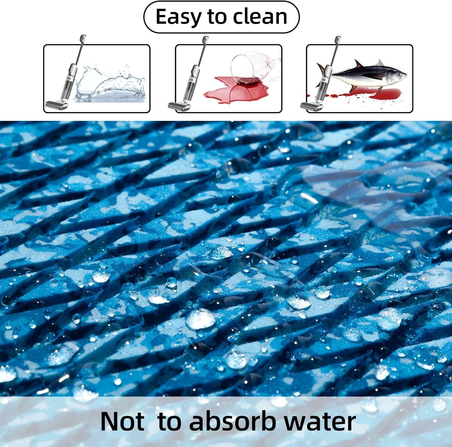 Elegant Camo Lake EVA Foam Marine Flooring - Easy Cut & Install 94.5"x 23.6"