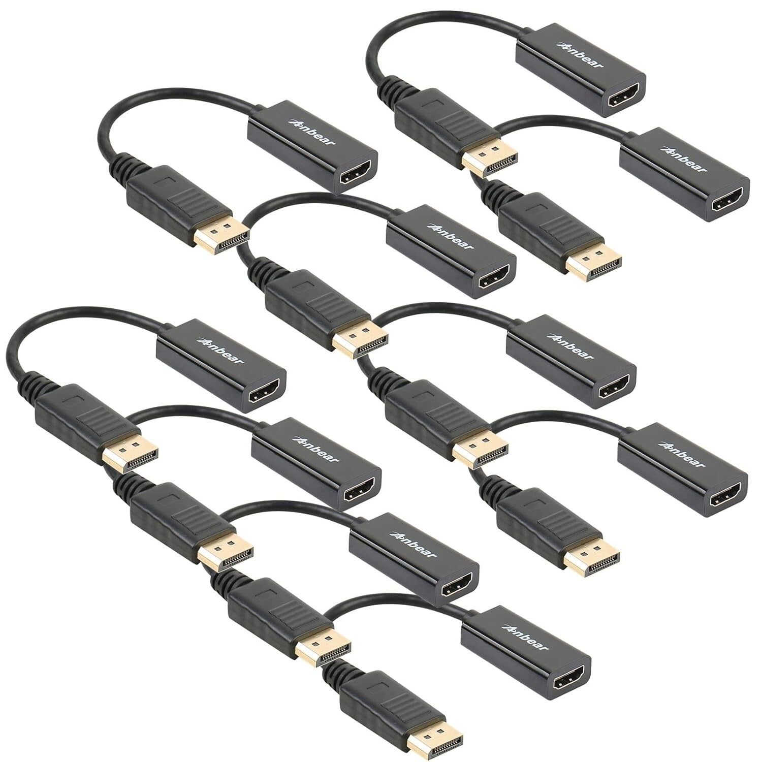 Portable Dual HD DisplayPort to HDMI Cable - Ideal for Laptops and Monitors