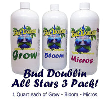 Load image into Gallery viewer, Organic Hydroponic Fertilizers - Balanced Growth for Roots &amp; Blooms (3 Pack)