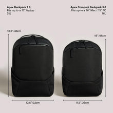 Load image into Gallery viewer, Eco-Friendly Waterproof Laptop Backpack with Luggage Sleeve - Fits 17" Laptops