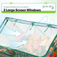 Load image into Gallery viewer, Galvanized Raised Garden Bed with Breathable Cover - Ideal for Year-Round Growth